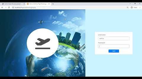 Online flight booking system using php
