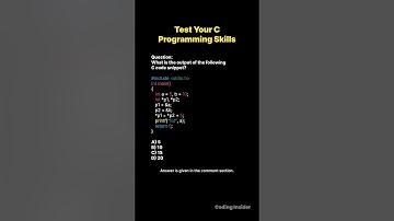 Think you know C programming? Test your knowledge with this MCQ!