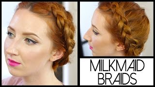 How To Do MilkMaid Braids | Quick & Easy Hair Tutorial!