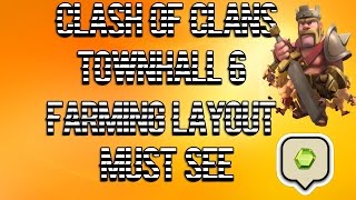 Clash Of Clans Town Hall 6 Farming Base Layout