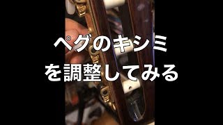 ペグの「きしみ音」を止める調整