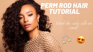 Perm Rod Hair Tutorial: Wand-Like Curls w/ No Wand!!