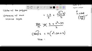 Geometry   Determine sides of polygon and each interior angle