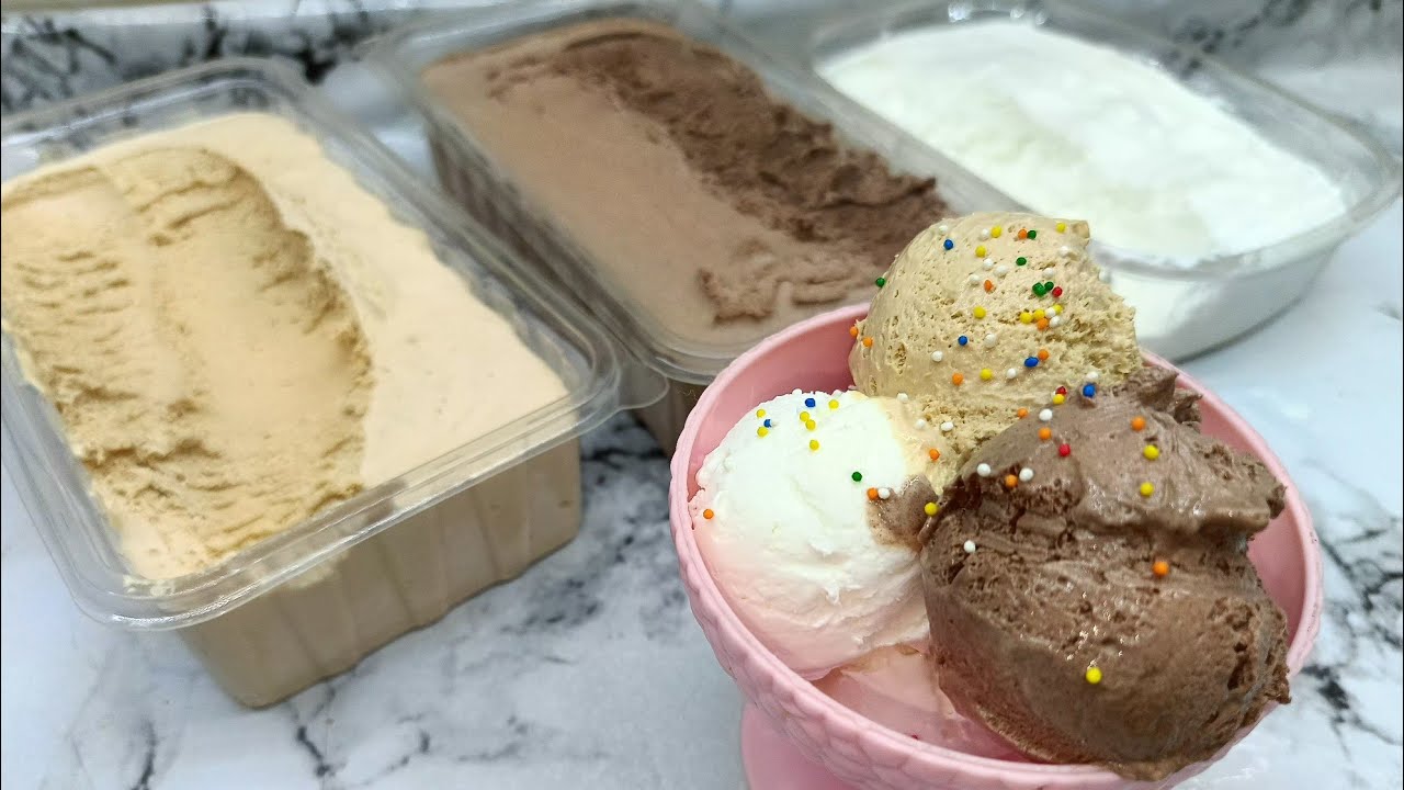 ايس كريم بمكون واحد مش هاتبطلى تعمليه فى البيت طعمه طبيعي وغنى جدا#ايس_كريم  #حليب #شيكولاتة #لوتس