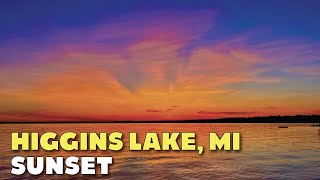 Higgins Lake Sunset - Memorial Day Weekend - with piano music