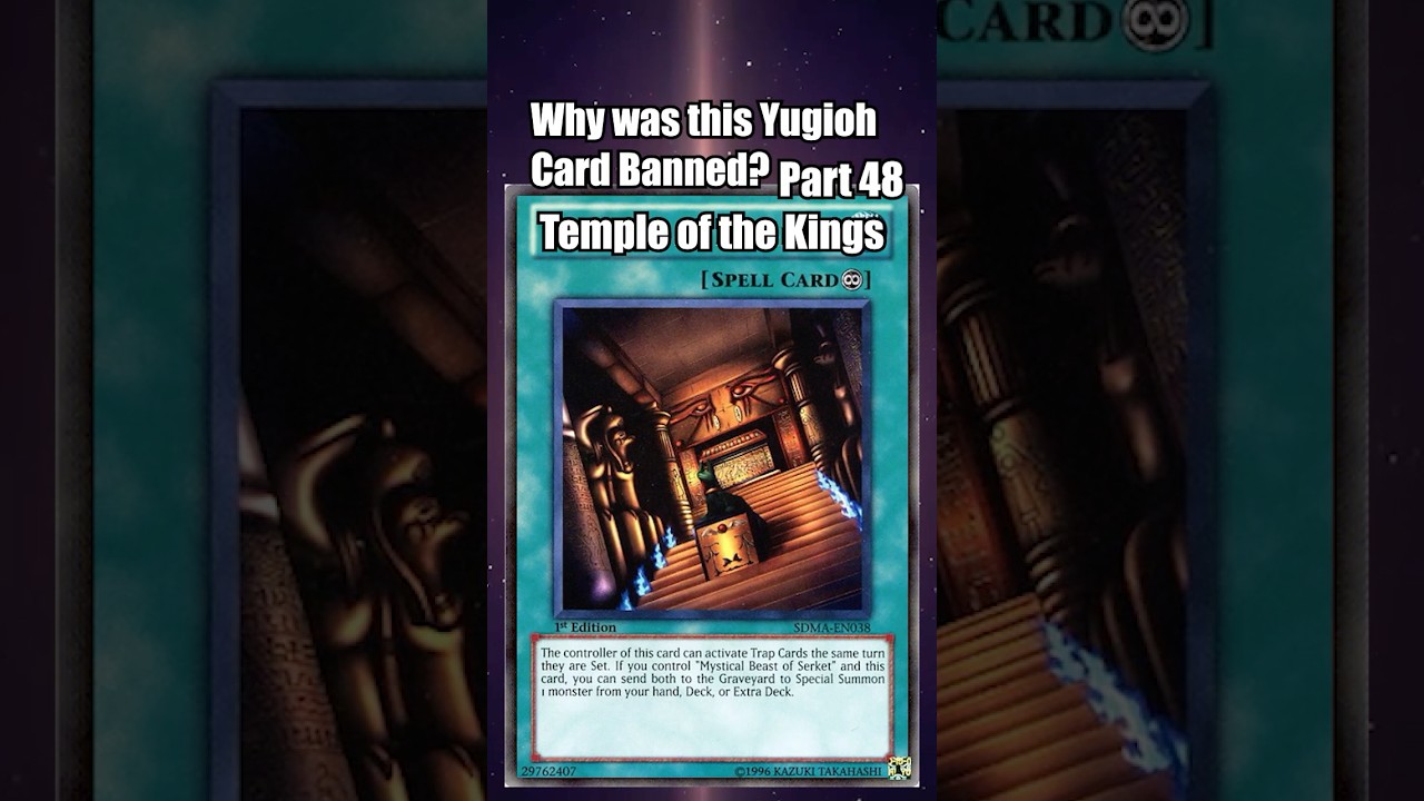 Why was Temple of the Kings banned? In 1 Minute! #yugiohmasterduel  #yugiohtcg #yugiohcommunity - YouTube