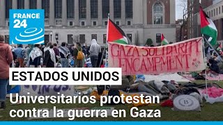 Estados Unidos: estudiantes universitarios alzan su voz contra la guerra en Gaza