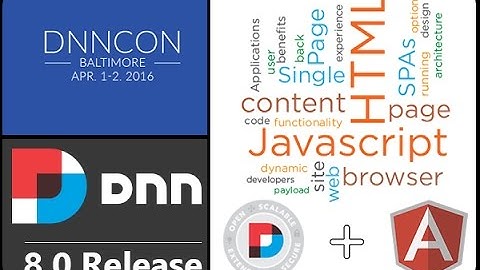 DNNCon, DNN 8.0 Release & SPA Module Development