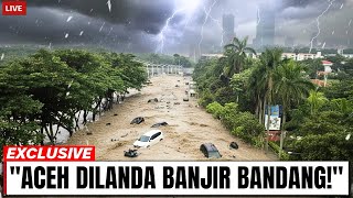 ACEH FLOODS TODAY‼️2 BRIDGES IN CENTRAL ACEH COLLAPSE BY FLOODS, 5 VILLAGES ISOLATED!