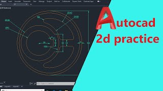 Autocad 2d drawing practice || Autocad 2d practice drawing exercise by Learn With Me 210 views 3 years ago 11 minutes, 54 seconds