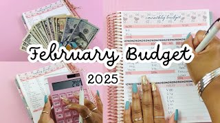 Monthly Reset | FEBRUARY 2025 COMPLETE BUDGET SETUP | How to Budget for Beginners | PERSONAL FINANCE