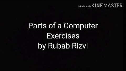 Parts of a Computer (Exercises) by Rubab Rizvi