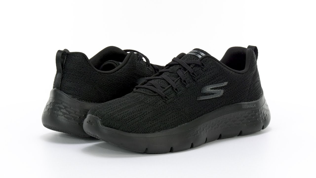 SKECHERS GO WALK 6 MENS BLACK BLACK | The Athlete's Foot