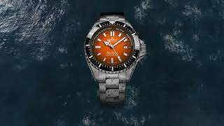 Edox SkyDiver Neptunian - Orange dial