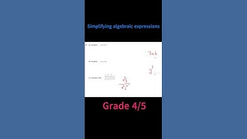 GRADE 4/5 Simplifying algebraic expressions