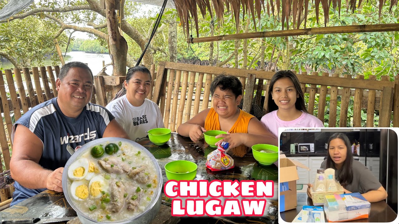 LUGAW WITH CHICKEN & EGG + MAY NAGPADALA PARA KAY BABY🥰😇