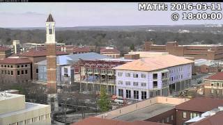 Purdue ENAD Demolition, ALC Construction Time Lapse Video, March 2016, MATH Building Camera