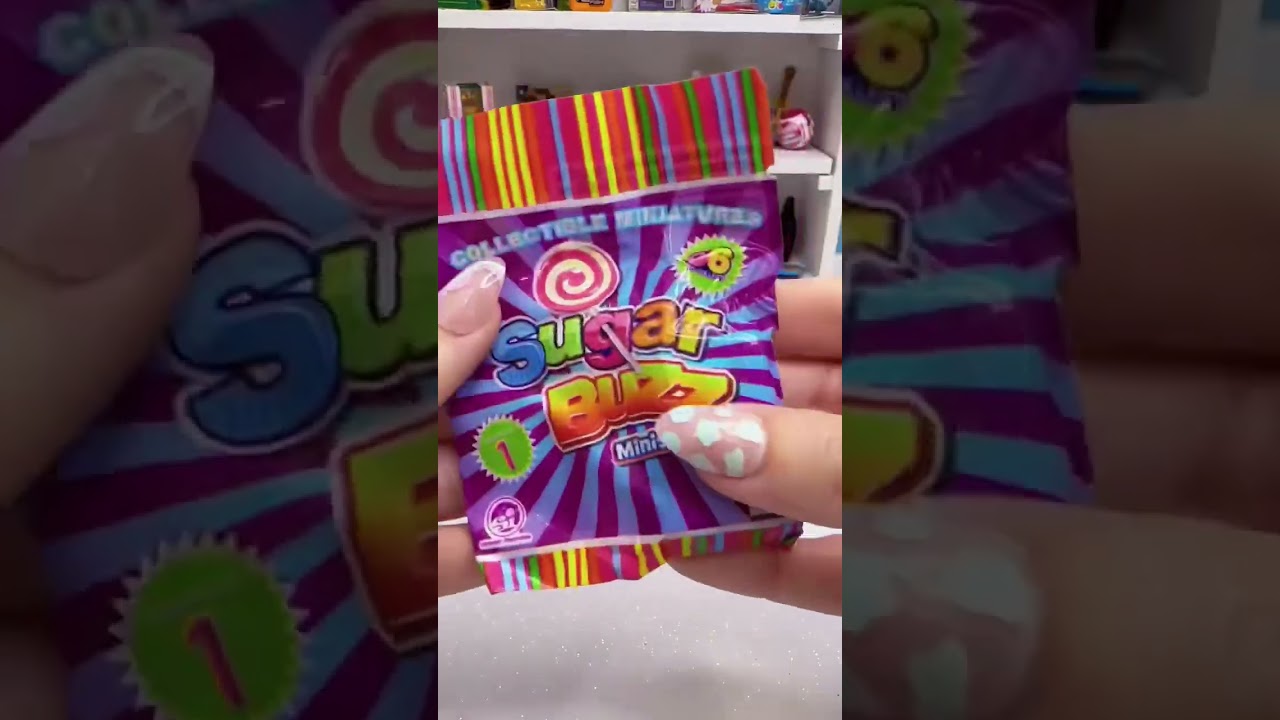 Opening collectible miniatures Sugar Buzz🍭. #sugarbuzz #miniature #minis #candytoy #minitoys