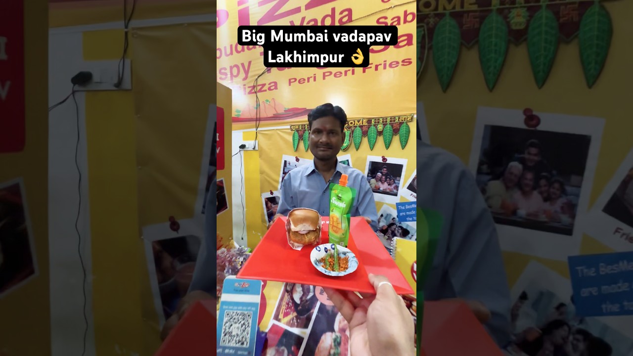Big mumbai Vada pav Lakhimpur | street food | Vada pav | pizza, Momo burger minivlogs | dosa idli