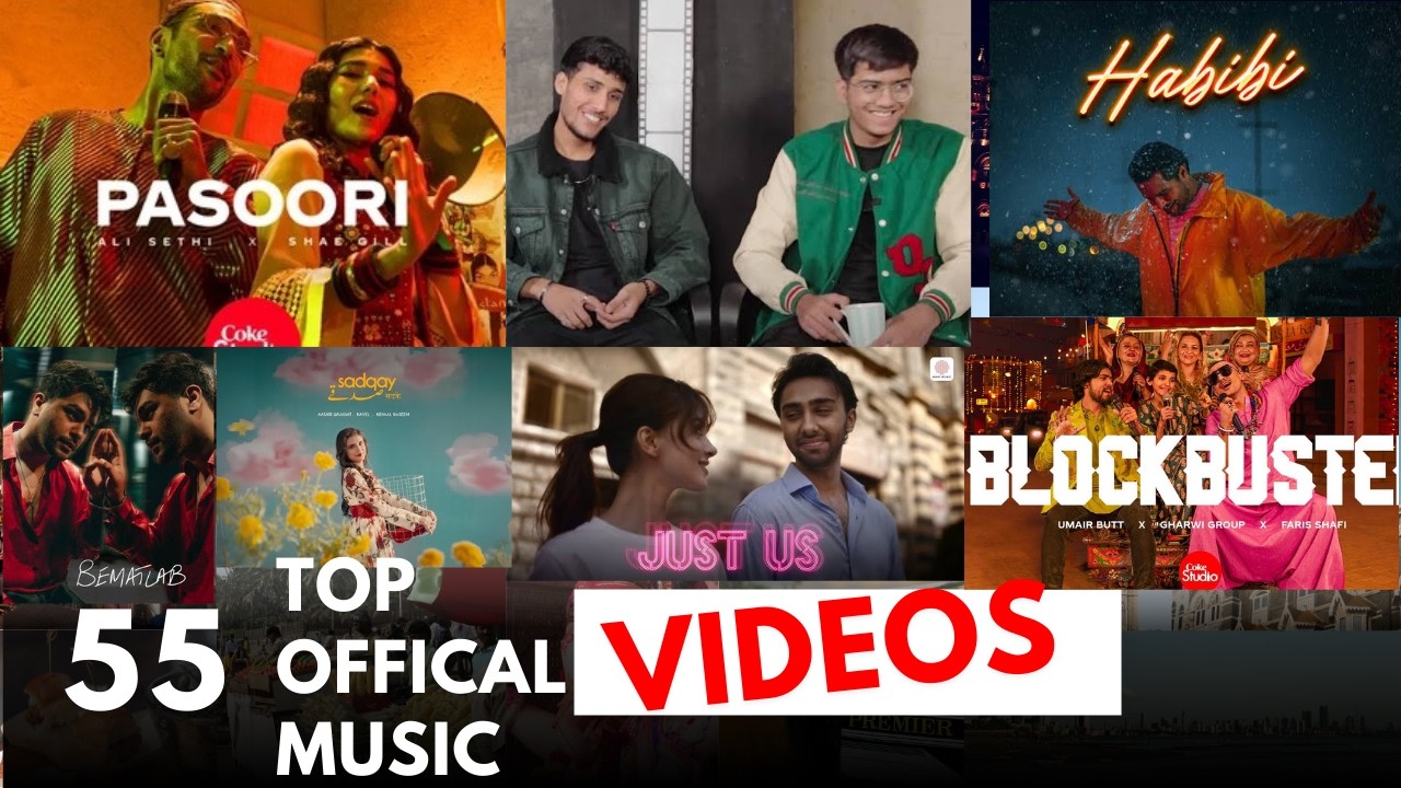 “TOP 55 PAKISTANI OFFICIAL MUSIC VIDEOS l BEST OF PAKISTANI SONGS ...
