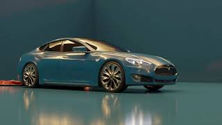 Realistic Car Animation Tesla Fan Edition