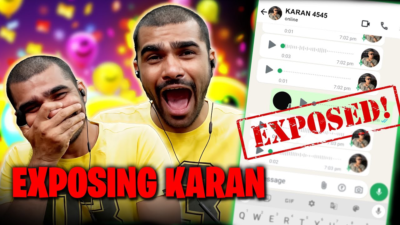 Shreeman Exposing Karan's WhatsApp Voice Message | Shreeman vs Karan