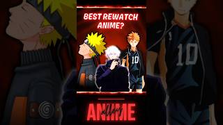 top 5 anime to REWATCH! #anime #animeshorts #haikyuu #aniimealley #demonslayer #jjk