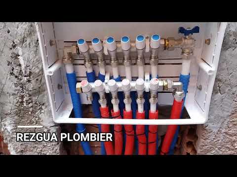 تركيب أنابيب التدفئة المركزية لثلاثة طوابق / installation chauffage central sanitaire