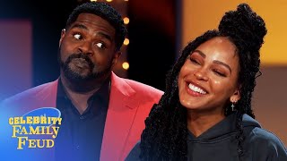 Ron Funches Vs Meagan Good On Celebrity Family Feud