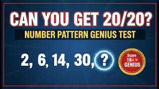 Can You Get 20/20? Number Pattern Genius Test (Hard) | BrainChallenges Wealth