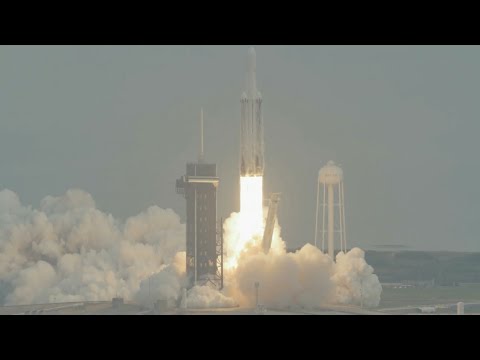 Falcon Heavy launching Psyche to a Metal Asteroid | NASA | SpaceX - YouTube