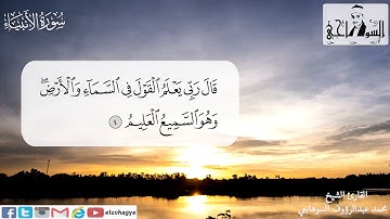 تلاوة مرتلة بصوت القارئ الشيخ محمد السوهاجي _ سورة الأنبياء