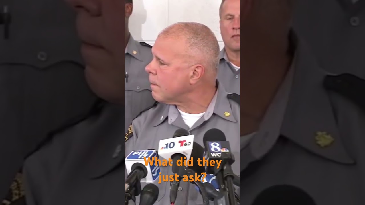 “Reporter” asks Little Rascals disguise question during state police news conference