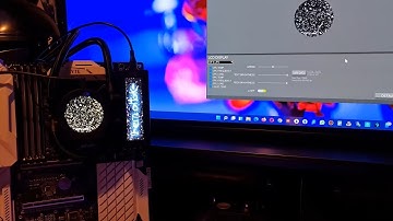 Floe RC Ultra 240 CPU & Memory AIO Liquid Cooler DEMO LCD CPU and DDR screens.