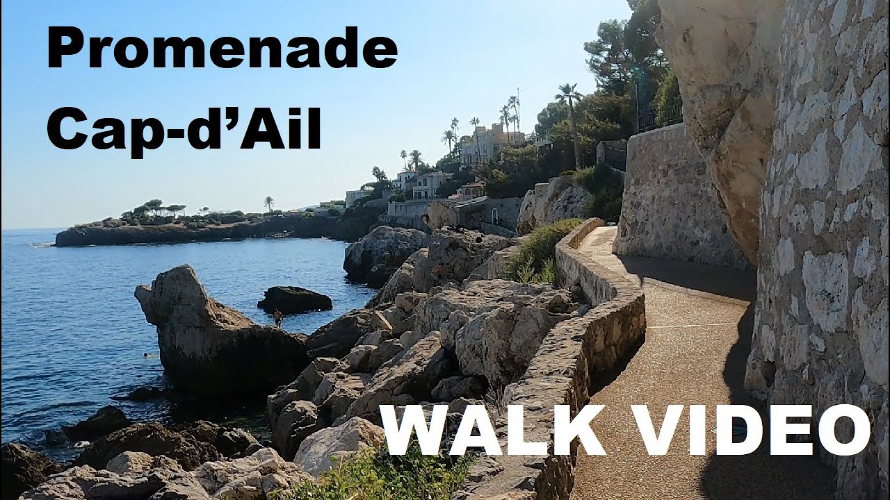 Promenade Cap-d’Ail, France [Walk Video] - YouTube
