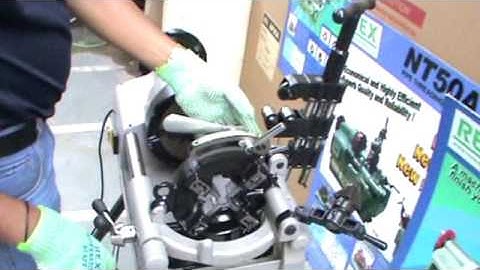 REX make(SUMO) pipe threading machine demo