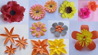 Nine Different Paper Flowers ||DIY Origami Flowers ||Flowers