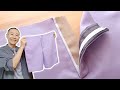 I made it easier to understand how to attach the front opening zipper of the pants
