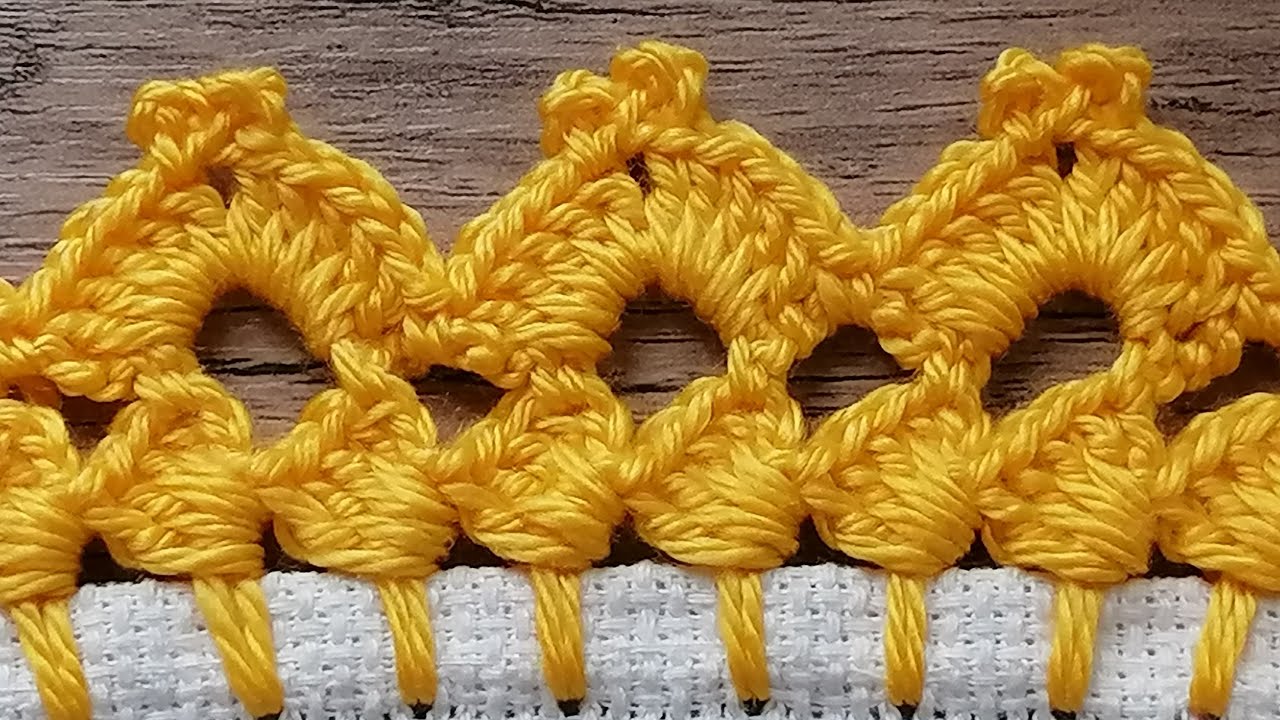 battaniye kenar örneği ve yapılışı👍