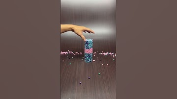 🍃 Calm Reverse Beads ASMR | Visual Therapy for Deep Peace 🌙✨ #oddlysatisfying #asmrshorts