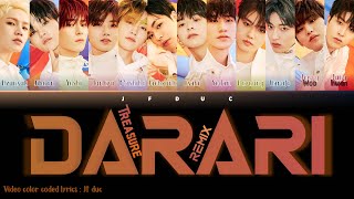 TREASURE - 'DARARI (REMIX)' [Color Coded Lyrics Eng/Rom/Han/가사]