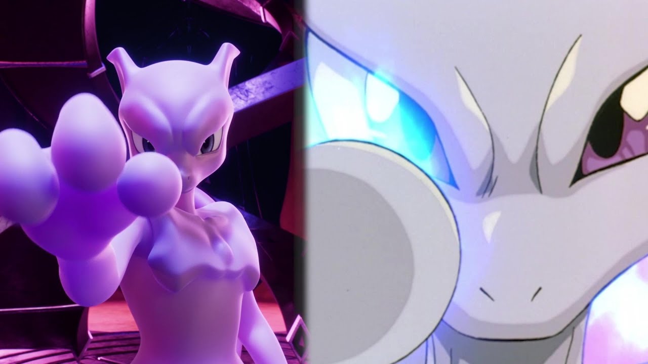 SUPERPÔSTER ANIME INVADERS - POKÉMON - ARTE C - MEWTWO CONTRA