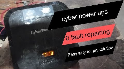 cyber power ups 0 fault repairing in urdu and hindi