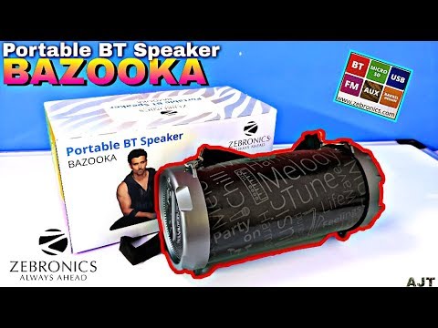 zebronics bazooka bluetooth speaker