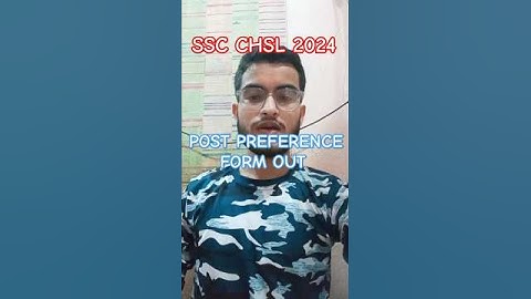 SSC CHSL 2024🎯 POST PREFERENCE FORM OUT✅ #ssc #cgl #chsl #ssccgl #result #study #shorts #cutoff