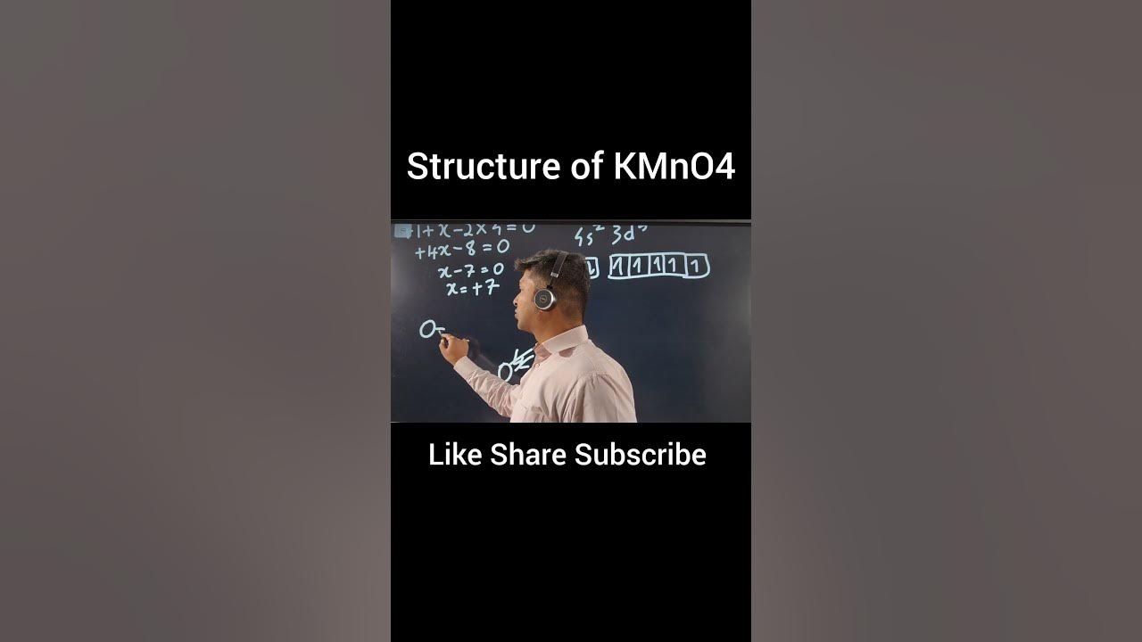 Detailed explanation of Structure of KMnO4 in just 59 seconds!! - YouTube