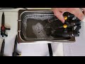 Ultrasonic cleaning of diesel injectors