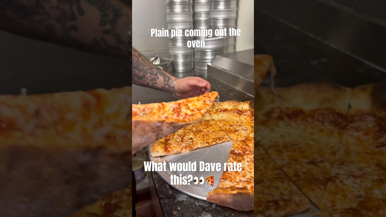 Plain pie coming out the oven 