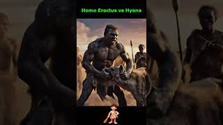 Life Million Years Ago | Homo Erectus vs Hyena #humanevolution  #earlyhumans  #prehistoric #hyena