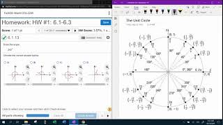 Trigonometry - HW#1 Question #1 & Precalculus - HW#3 Question #1 - MyLab Math